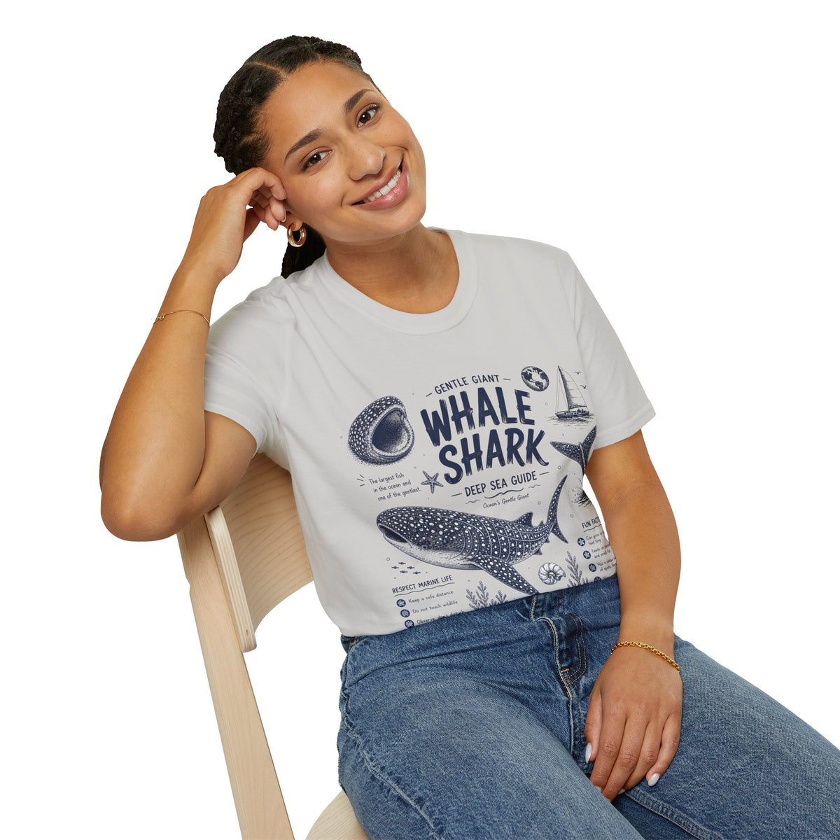 Whale Shark Anatomy T-Shirt — Deep Sea Guide Graphic Tee