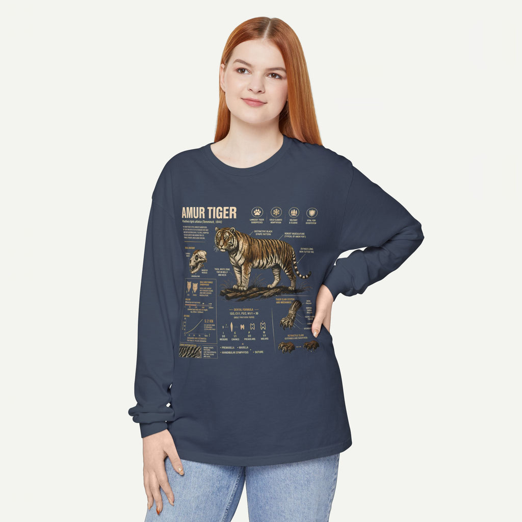 Amur Tiger Anatomy Long Sleeve Tee
