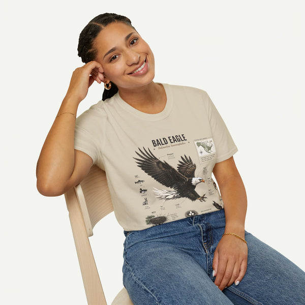 Bald Eagle Anatomy Field Guide T-Shirt