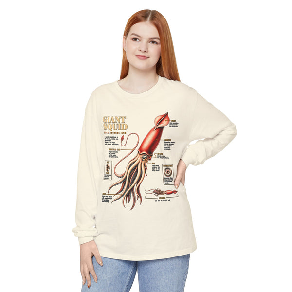 Giant Squid Anatomy Long Sleeve Tee