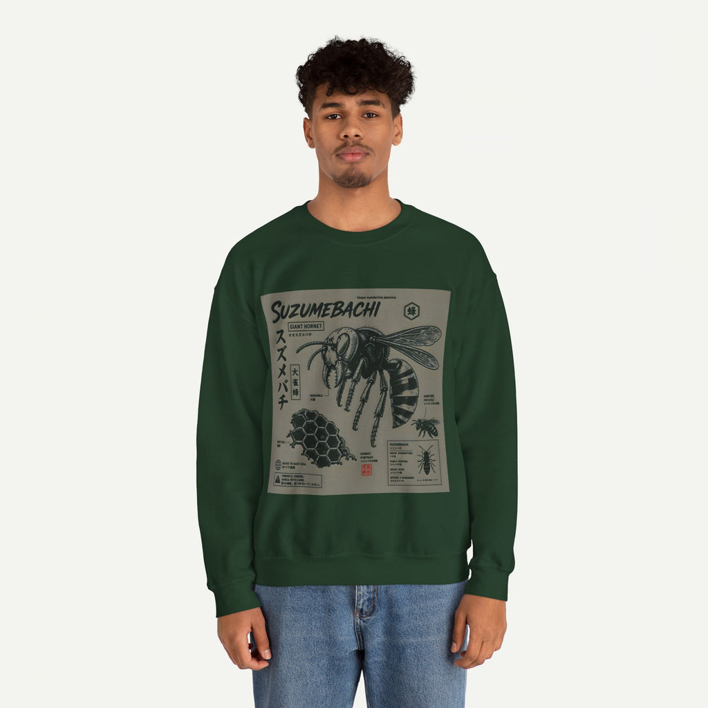 Suzumebachi Hornet Anatomy Crewneck Sweatshirt