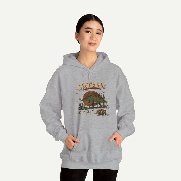 Stegosaurus Vintage Anatomy Hoodie – Retro Dino Nature Sweatshirt