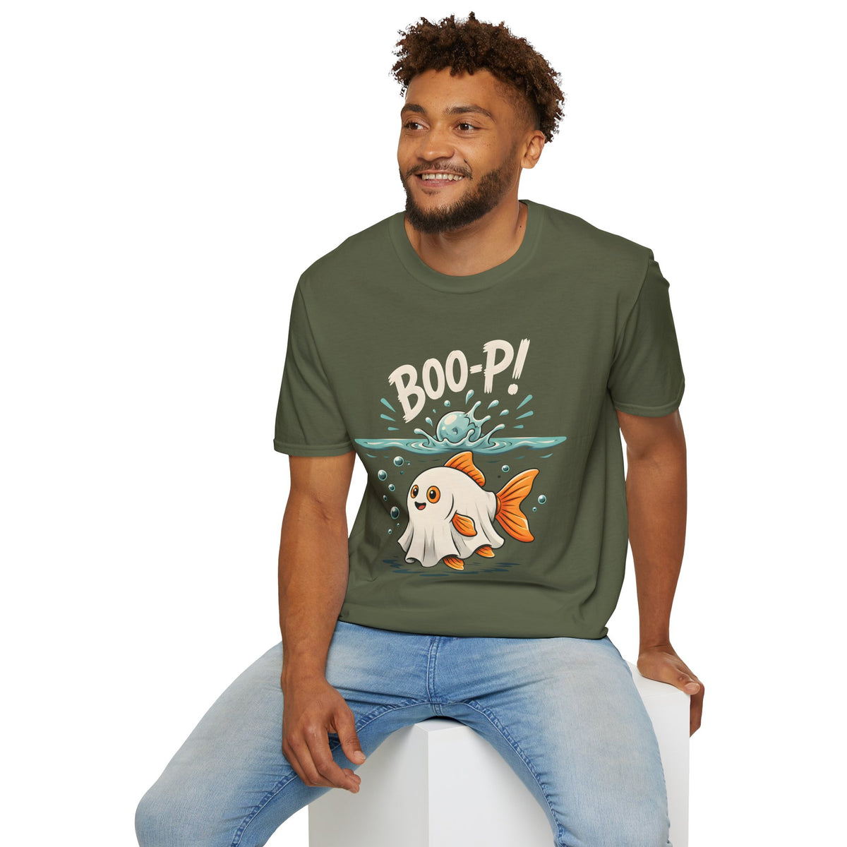 Ghost Fish T-Shirt — Cute Boo-P!Halloween Graphic Tee
