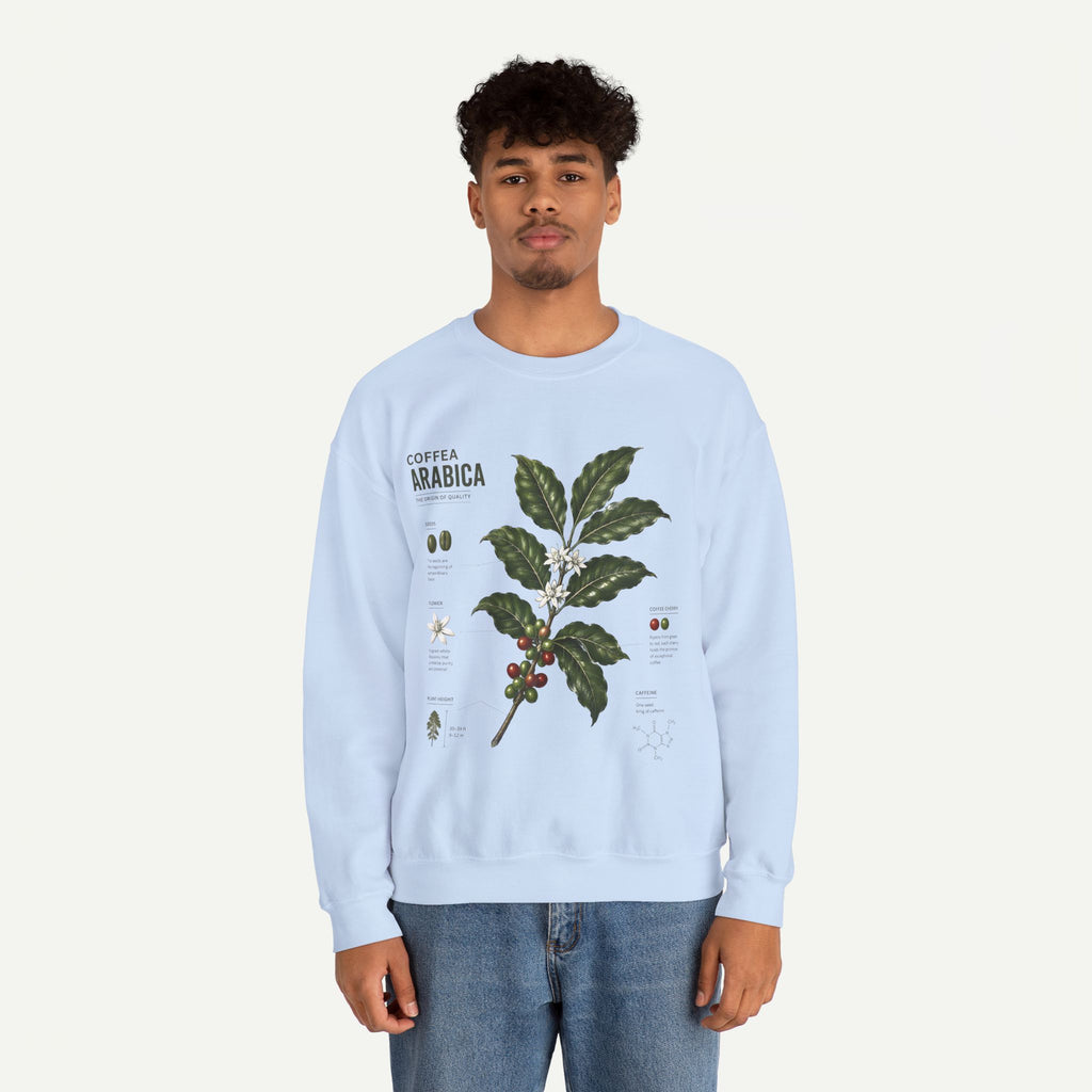 Coffee Arabica Botanical Print  Crewneck Sweatshirt