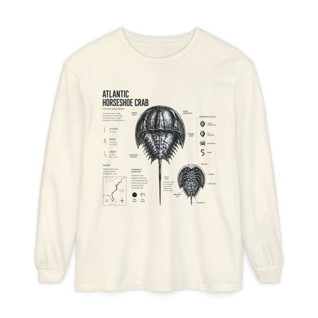 Atlantic Horseshoe Crab Anatomy Long Sleeve Tee