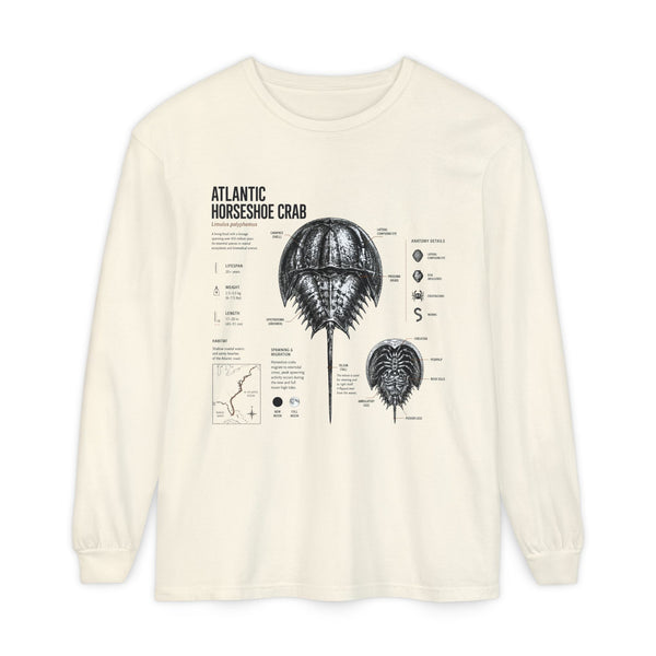 Atlantic Horseshoe Crab Anatomy Long Sleeve Tee