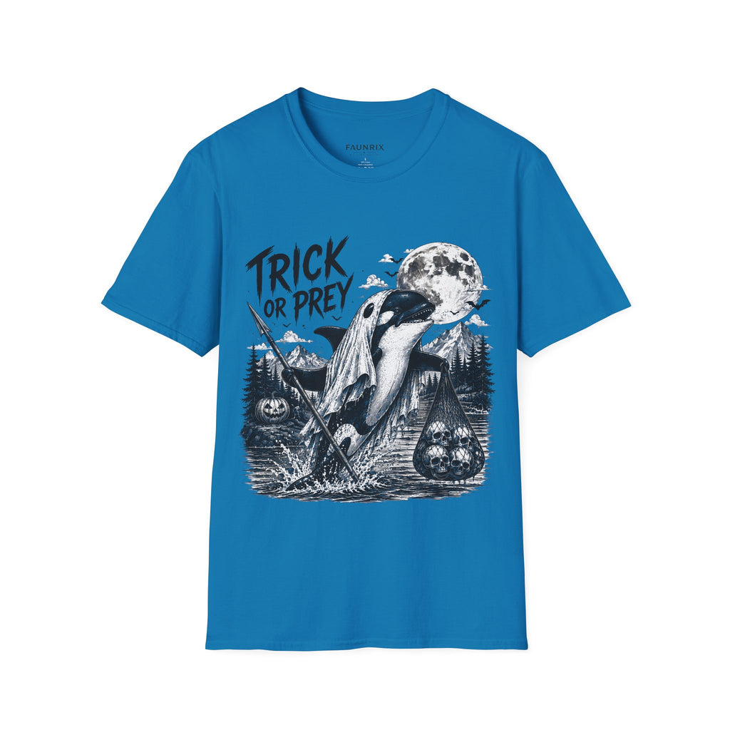 T-Shirt — Trick or Prey Halloween Orca Tee