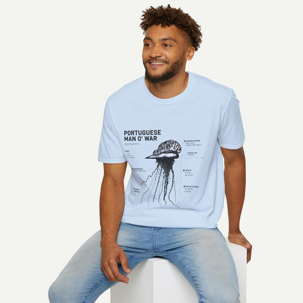 Portuguese Man O' War Anatomy T-Shirt — Marine Biology Graphic Tee