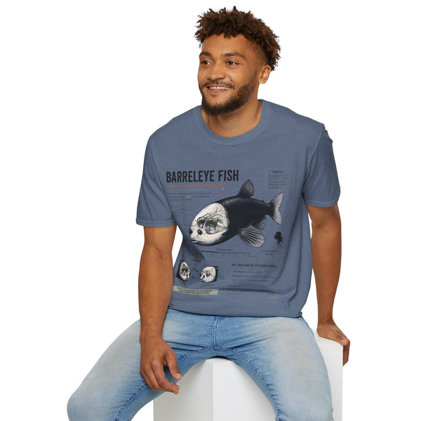 Barreleye Fish Anatomy T-Shirt — Deep Sea Biology Graphic Tee