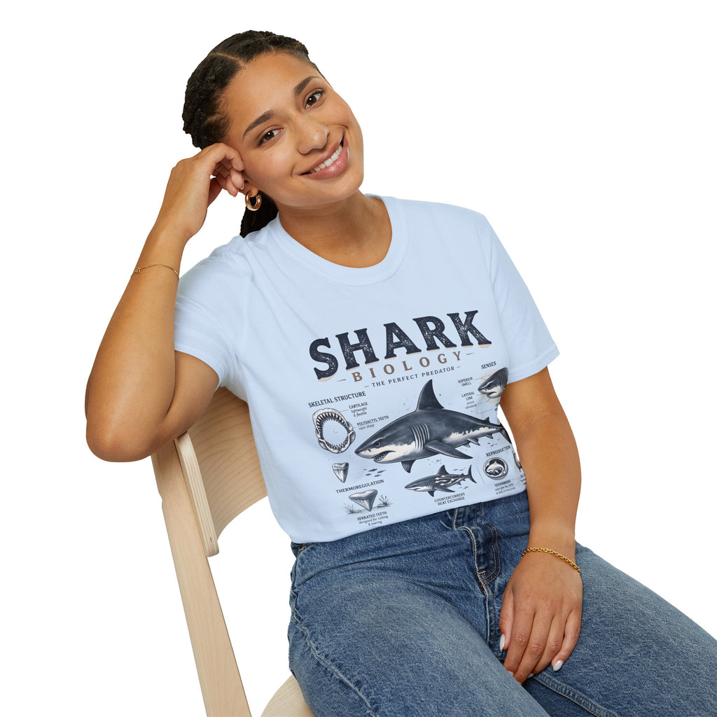Shark Biology T-Shirt — Vintage Anatomy Graphic Tee