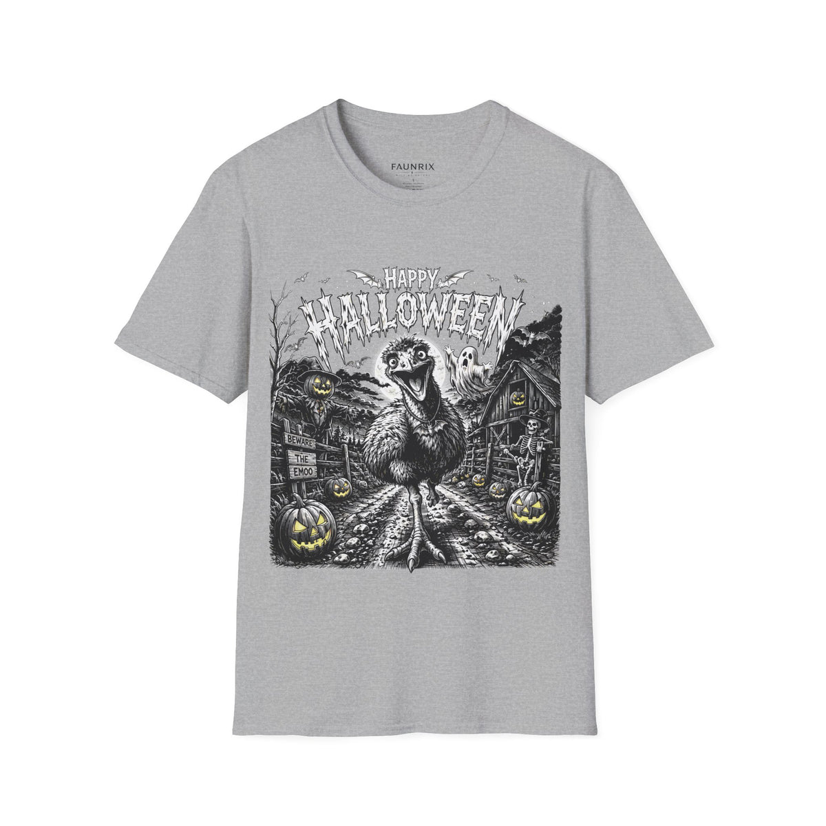 Halloween Vintage Goose T-Shirt — Happy Halloween Retro Horror Graphic