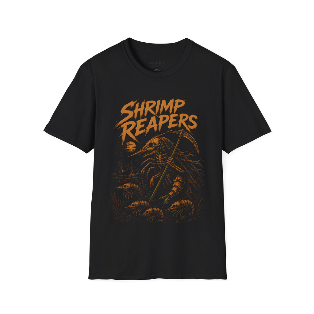 Shrimp Reapers T‑Shirt — Vintage Horror Seafood Graphic Tee