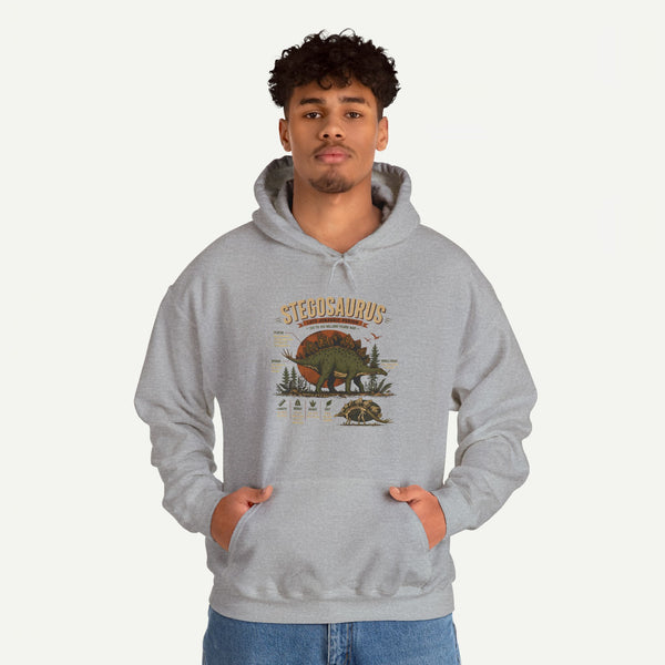 Stegosaurus Vintage Anatomy Hoodie – Retro Dino Nature Sweatshirt
