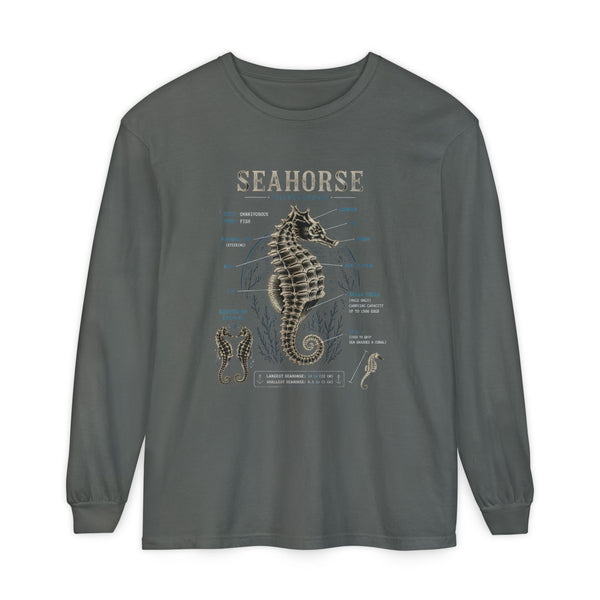 Seahorse Anatomy Long Sleeve Tee