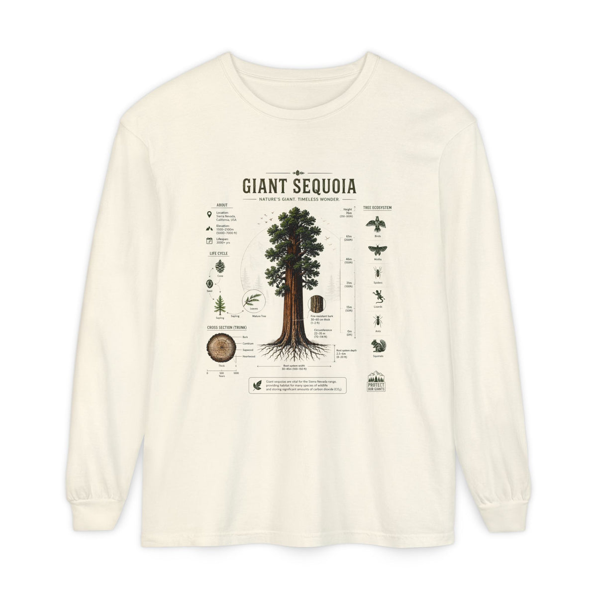 Giant Sequoia Anatomy Long Sleeve Tee