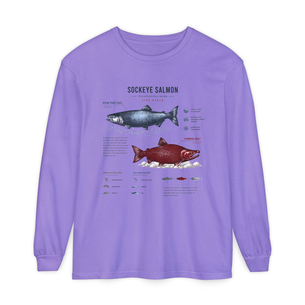 Sockeye Salmon Anatomy Long Sleeve Tee