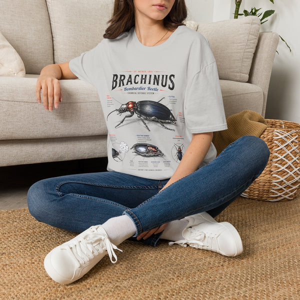 Brachinus Bombardier Beetle Anatomy T-Shirt — Vintage Entomology Graphic Tee