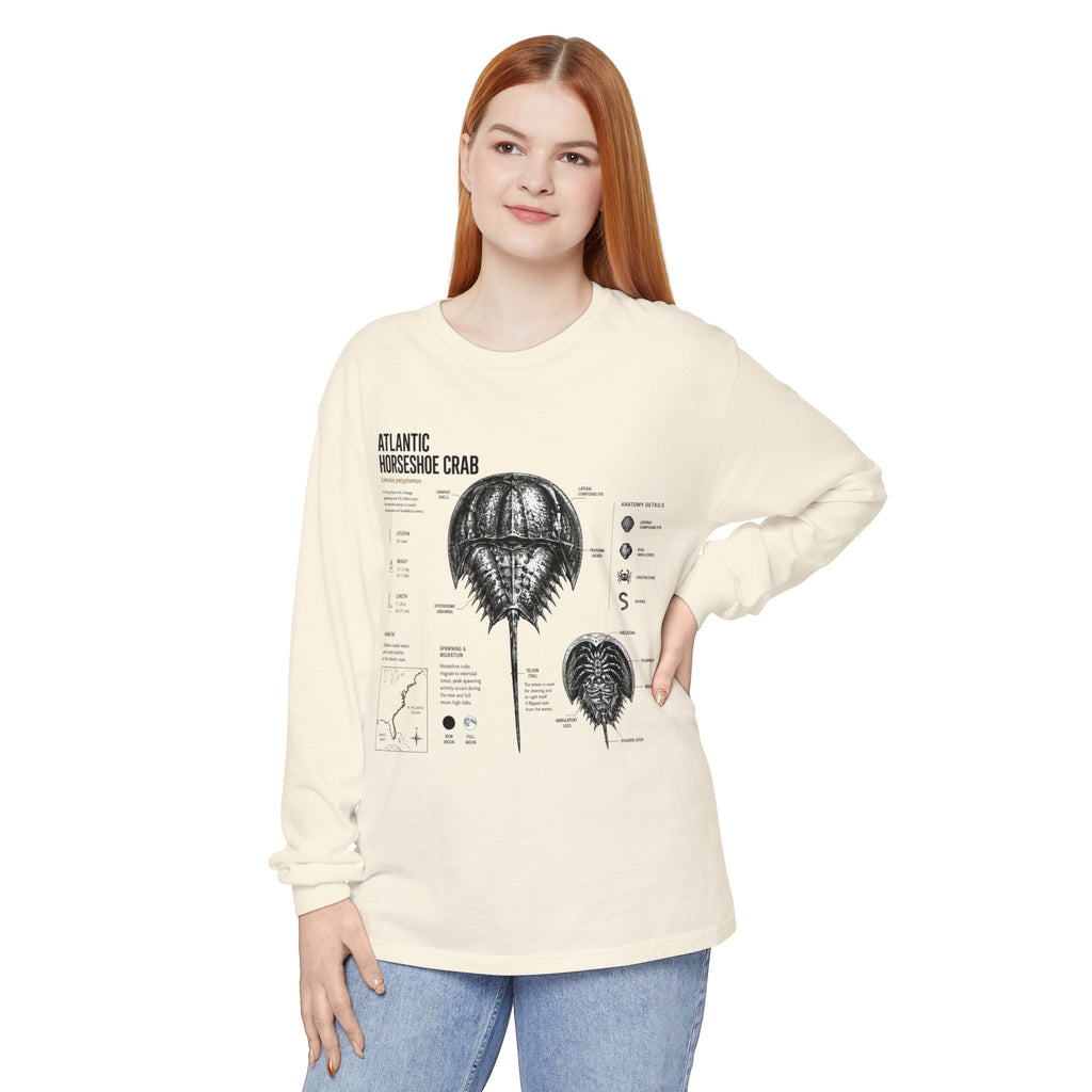 Atlantic Horseshoe Crab Anatomy Long Sleeve Tee
