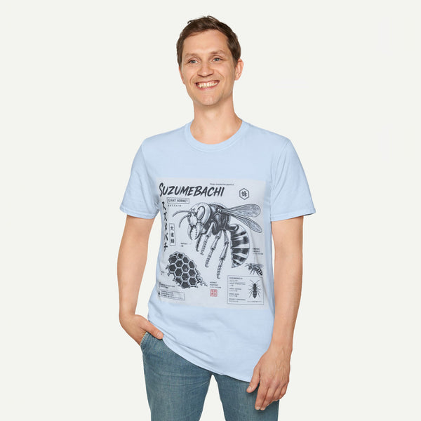Suzumebachi Giant Hornet Anatomy T-Shirt — Japanese Illustration Graphic Tee