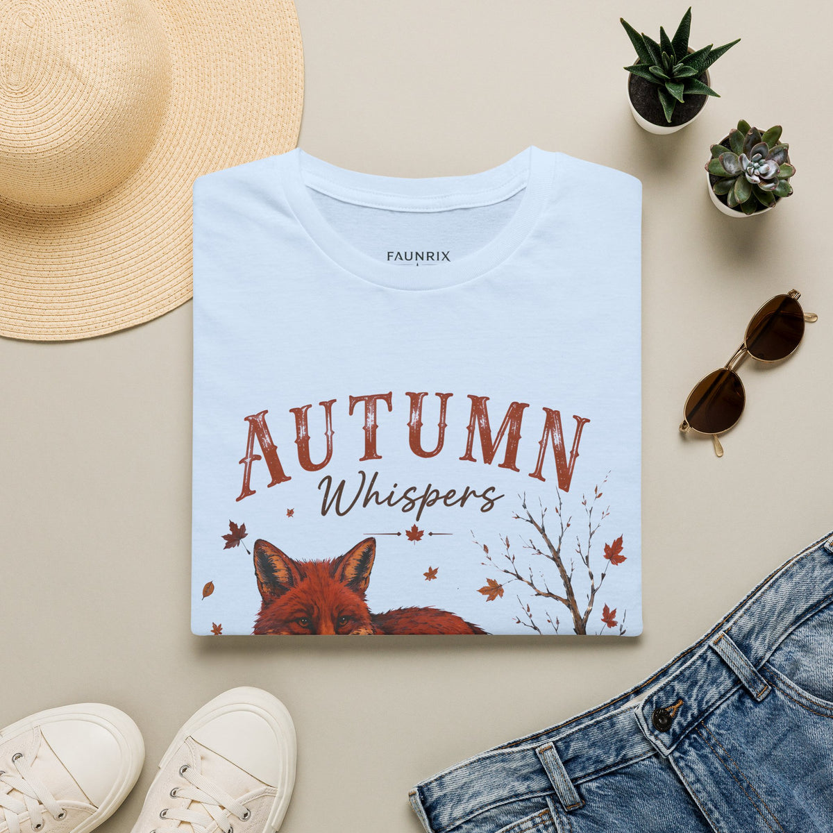 Autumn Whispers Fox T-Shirt