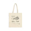 Mahi Mahi Fish Anatomy Tote Bag – Vintage Nautical Canvas Grocery Tote