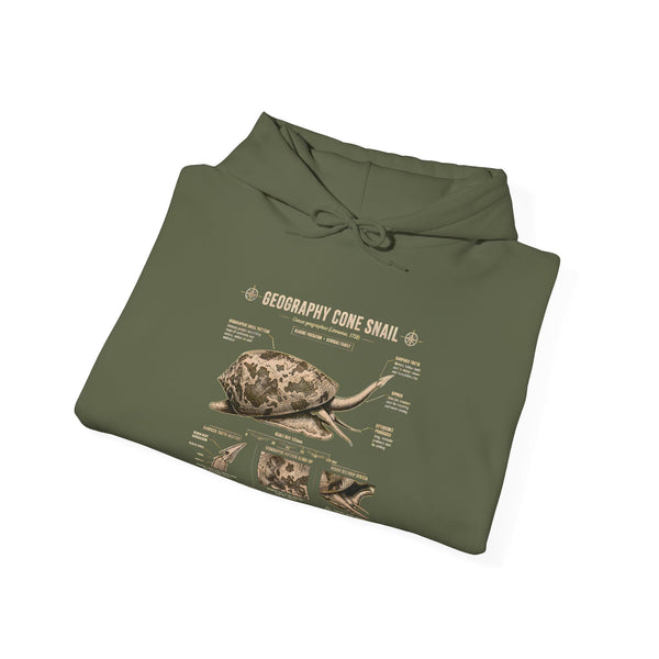 Turtle Anatomy Hoodie — Vintage Sea Turtle Illustration, "Be Different, Embrace Your Shell" Sweatshirt