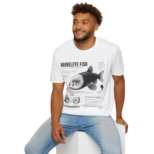Barreleye Fish Anatomy T-Shirt — Deep Sea Biology Graphic Tee