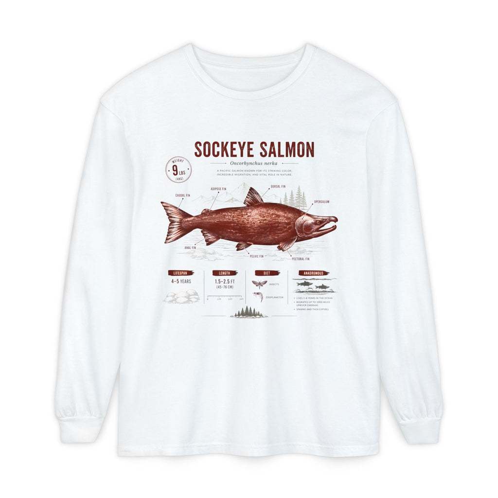 Sockeye Salmon Anatomy Long Sleeve Tee