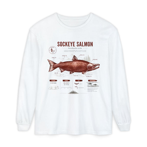 Sockeye Salmon Anatomy Long Sleeve Tee