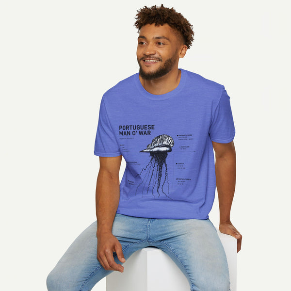Portuguese Man O' War Anatomy T-Shirt — Marine Biology Graphic Tee