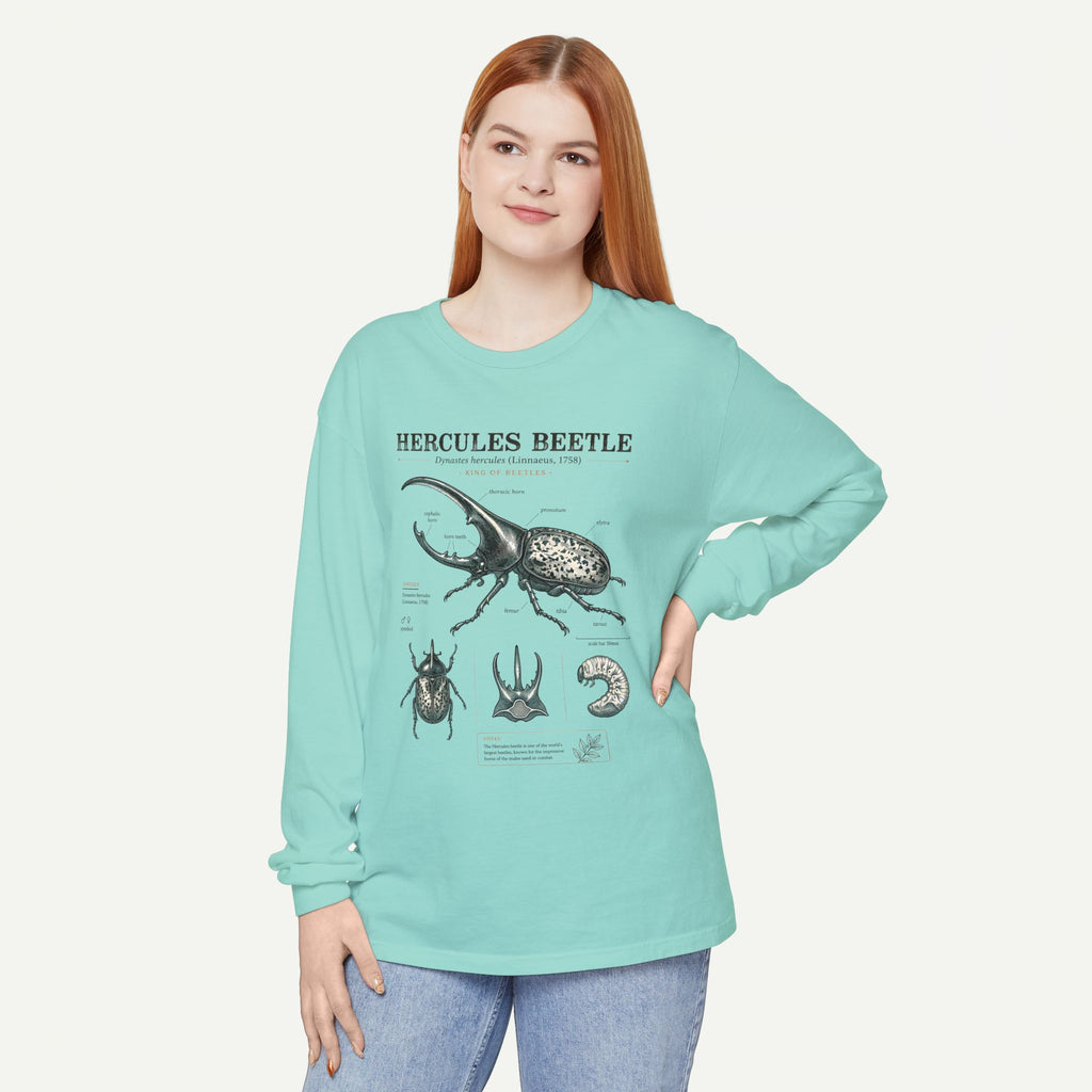 Hercules Beetle Anatomy Long Sleeve Tee