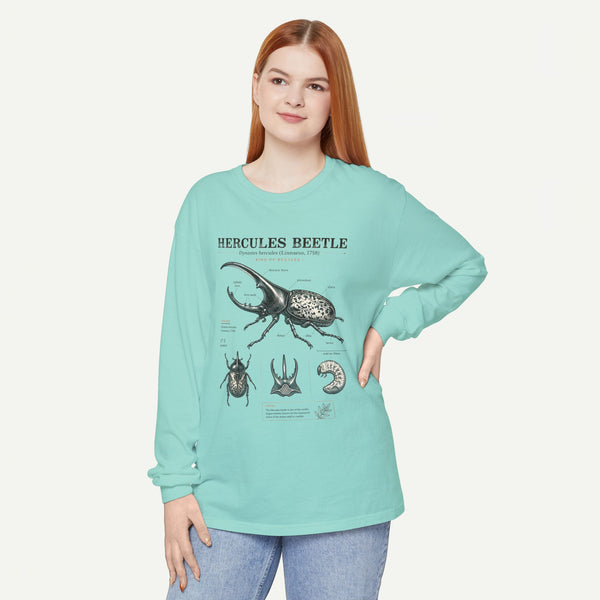 Hercules Beetle Anatomy Long Sleeve Tee