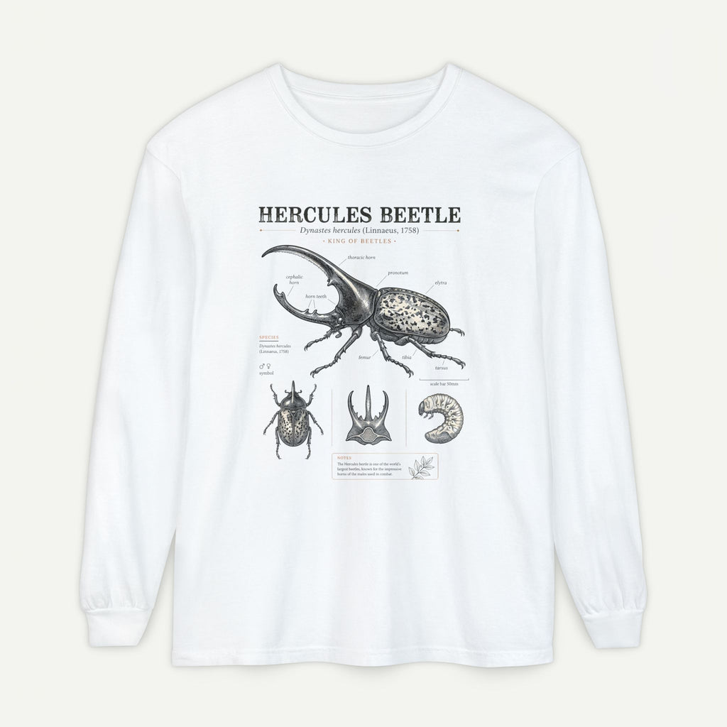 Hercules Beetle Anatomy Long Sleeve Tee