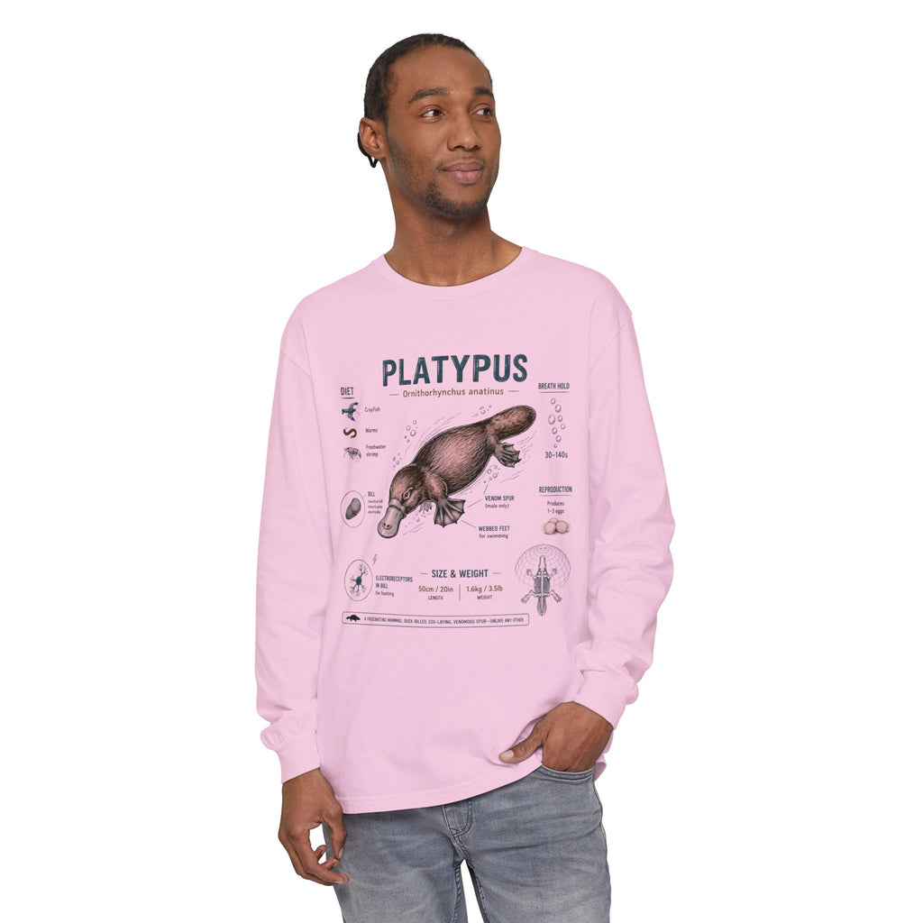 Platypus Anatomy Long Sleeve Tee — Illustrated Scientific Graphic