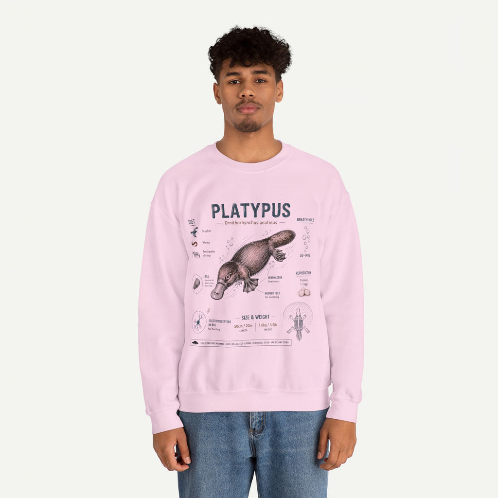 Platypus Anatomy Sweatshirt — Vintage Scientific Illustration