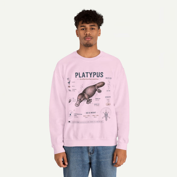 Platypus Anatomy Sweatshirt — Vintage Scientific Illustration