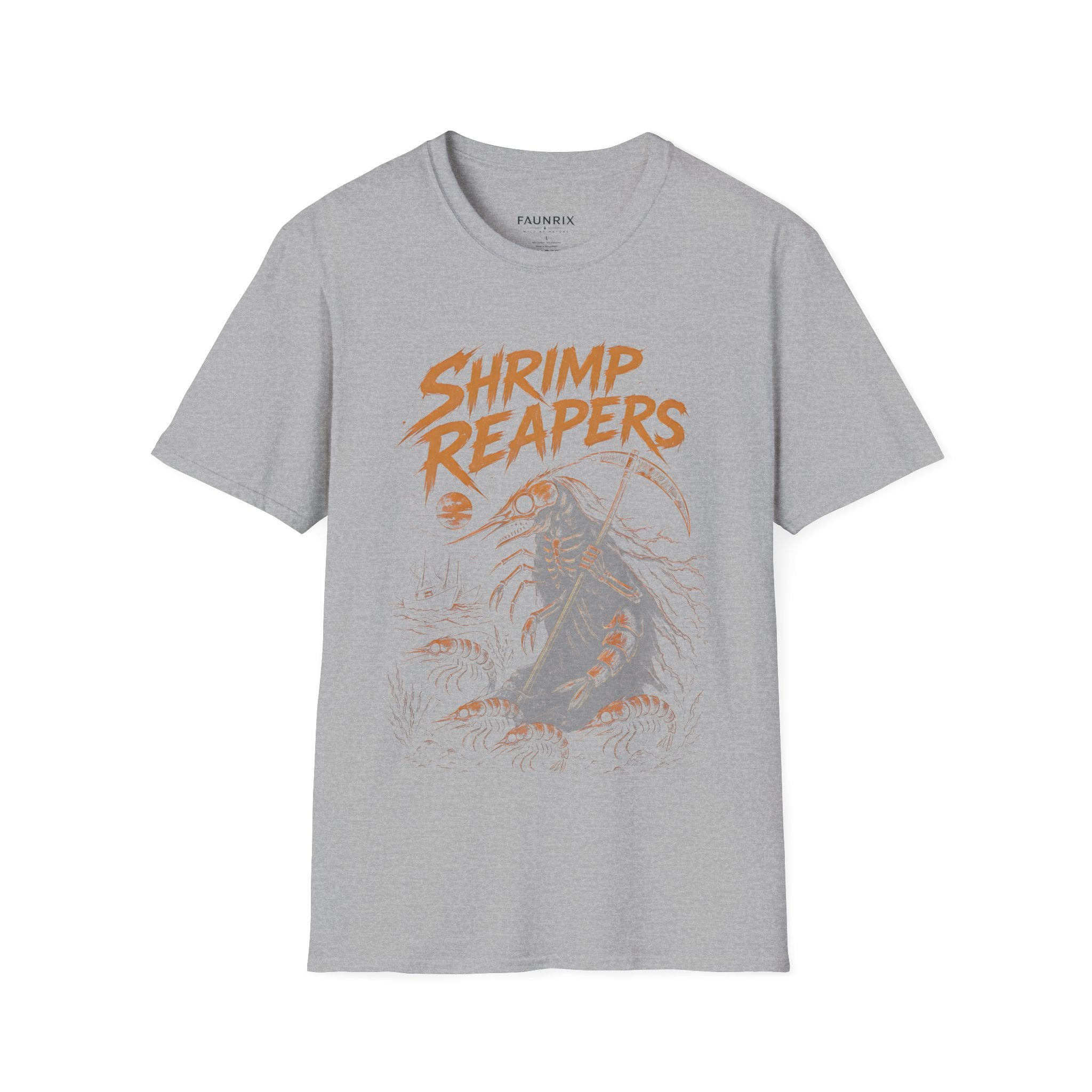 Shrimp Reapers T‑Shirt — Vintage Horror Seafood Graphic Tee Secondary image
