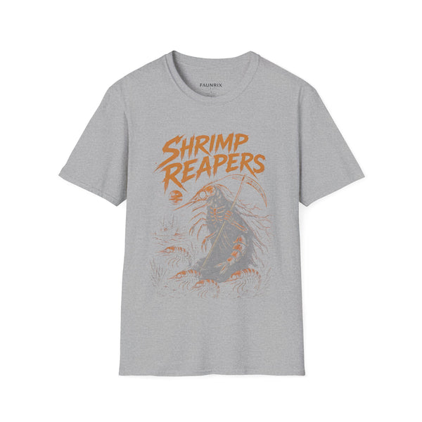 Shrimp Reapers T‑Shirt — Vintage Horror Seafood Graphic Tee