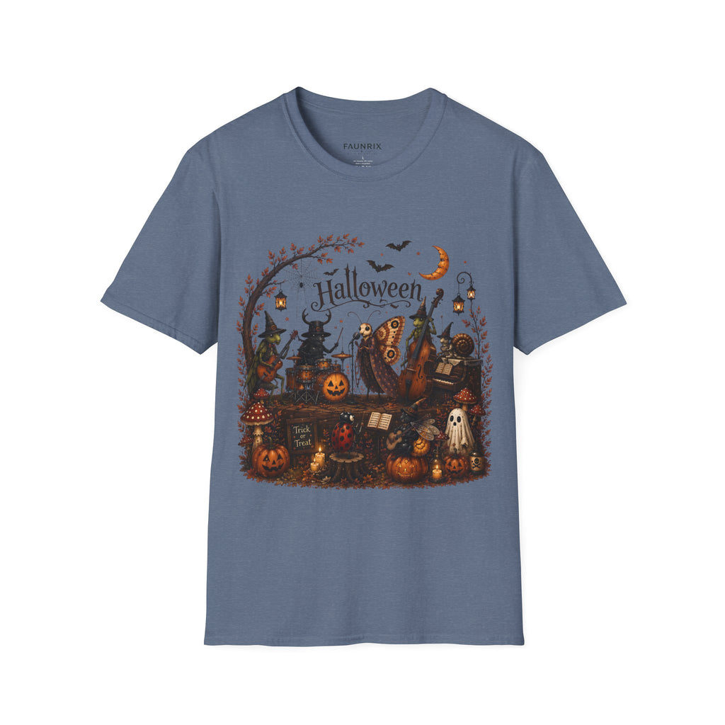 Halloween Witch & Pumpkin T‑Shirt — Spooky Night Graphic Tee