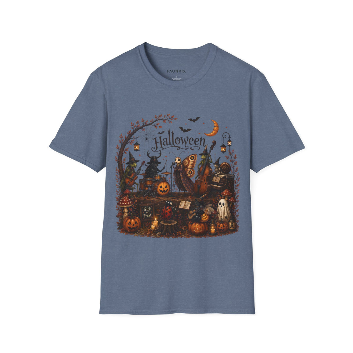 Halloween Witch & Pumpkin T‑Shirt — Spooky Night Graphic Tee