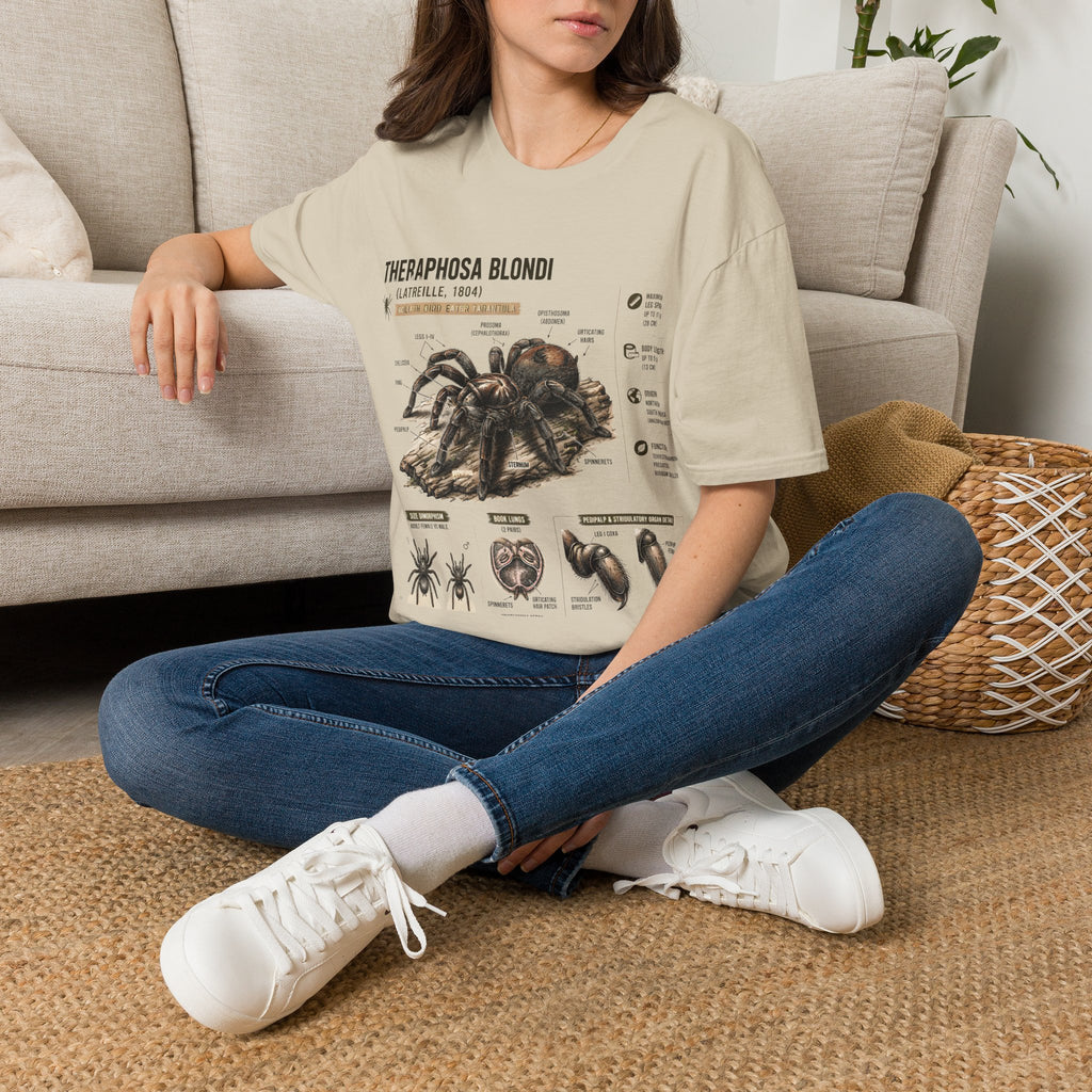 Theraphosa blondi Tarantula T-Shirt — Spider Anatomy Educational Tee