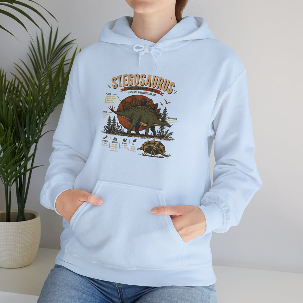 Stegosaurus Vintage Anatomy Hoodie – Retro Dino Nature Sweatshirt