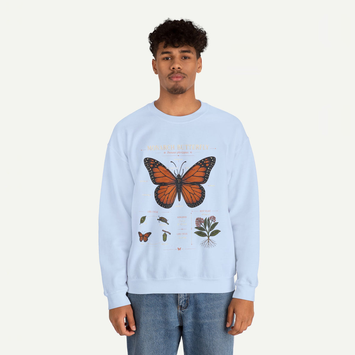 Monarch Butterfly Anatomy Sweatshirt