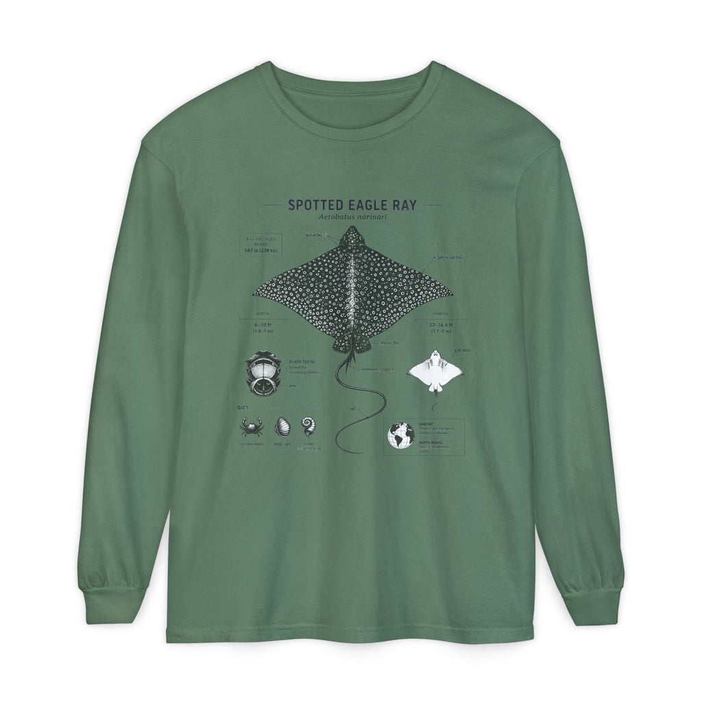 Spotted Eagle Ray Anatomy Long Sleeve Tee