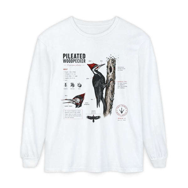 Pileated Woodpecker Anatomy Long Sleeve Tee
