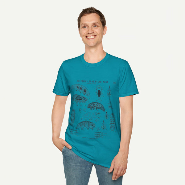 Tardigrade Anatomy Species Chart T-Shirt — Scientific Microfauna Illustration