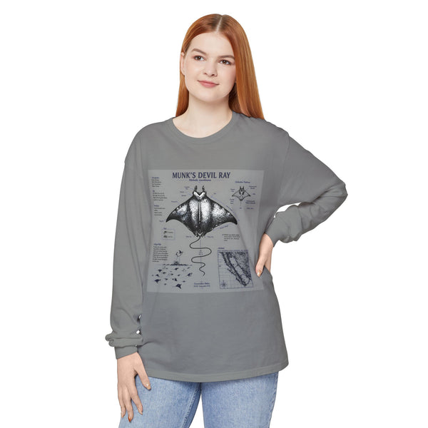 Munk's Devil Ray Anatomy Long Sleeve Tee