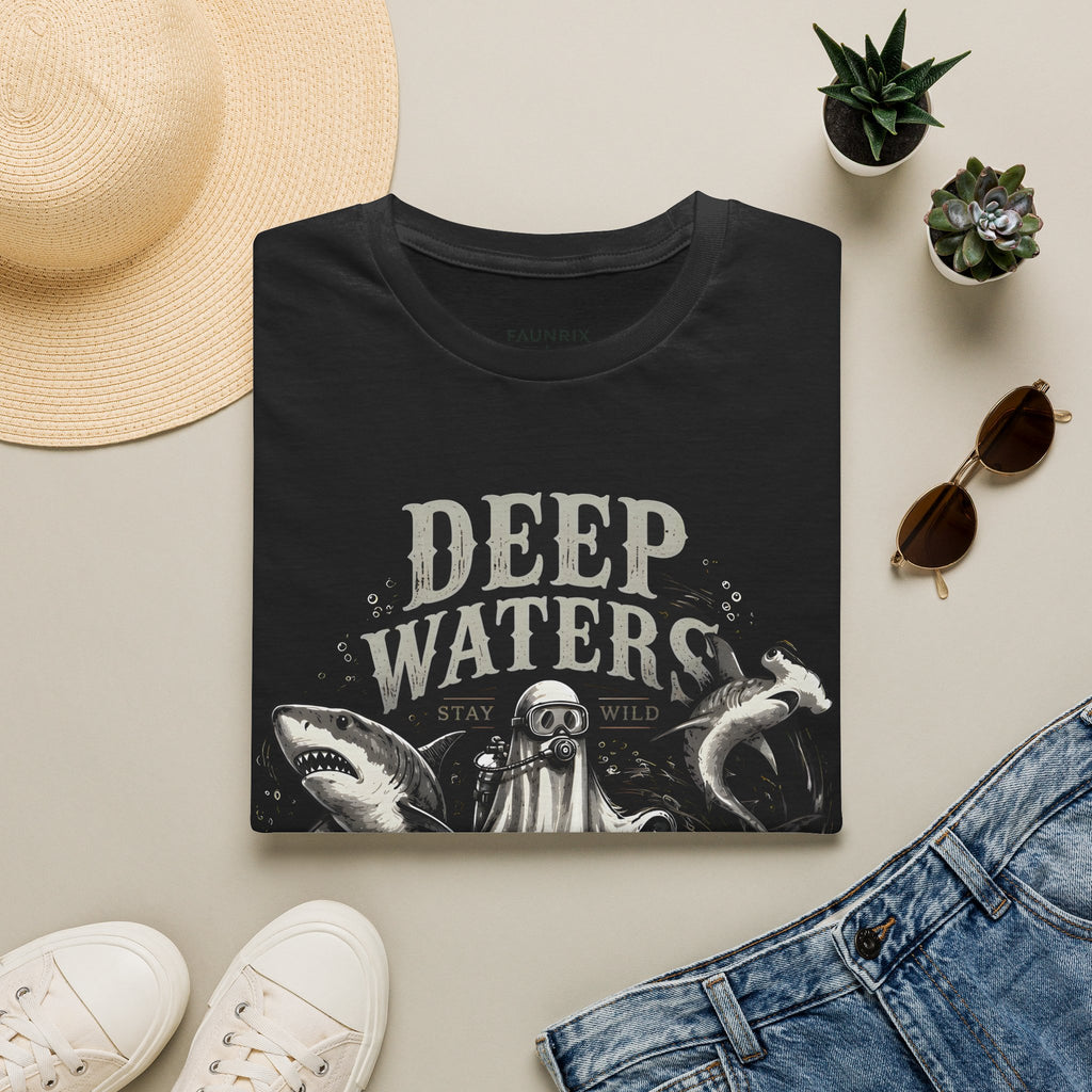 Deep Waters Graphic T-Shirt — ‘Deep Waters’ Ocean Monster Tee