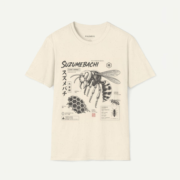 Suzumebachi Giant Hornet Anatomy T-Shirt — Japanese Illustration Graphic Tee