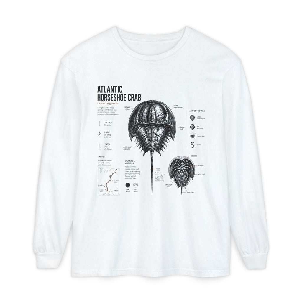 Atlantic Horseshoe Crab Anatomy Long Sleeve Tee